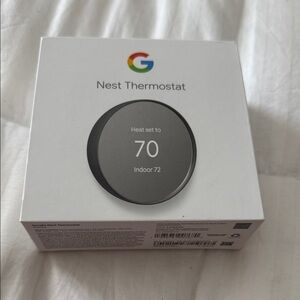 Google Nest Thermostat - Sleek Silver